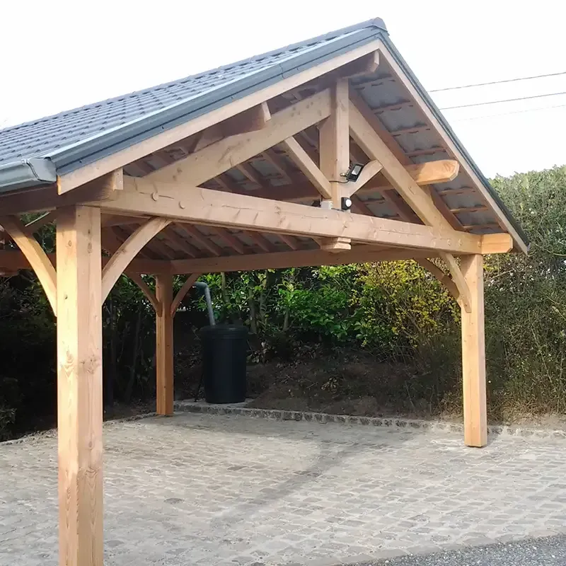 Carport en bois près de Huy